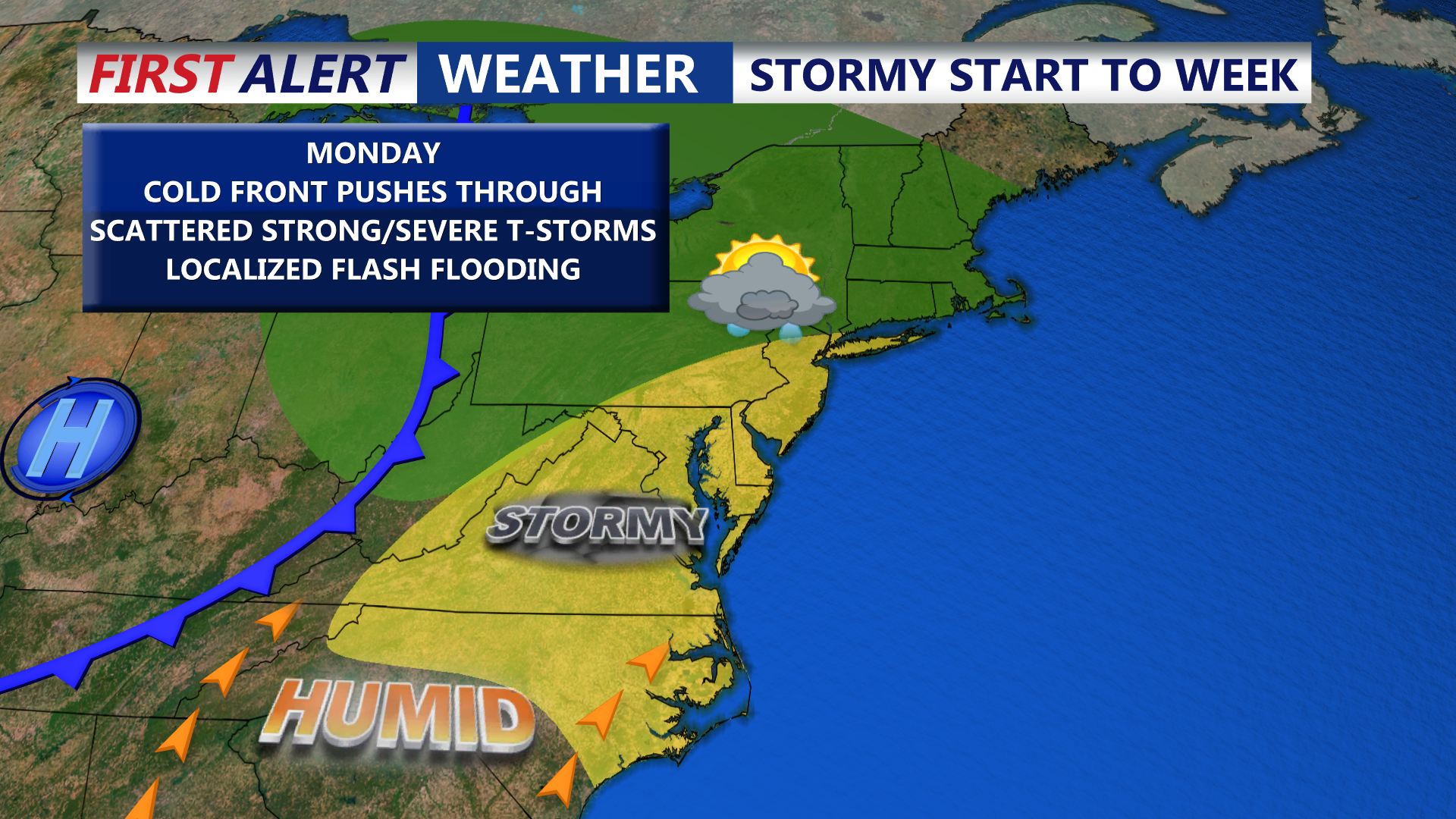 Stormy Start To Week